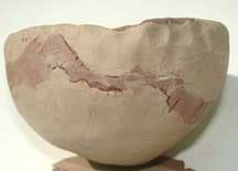 Layered clay bowl