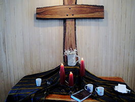 altar setting for season after Pentecost 2013